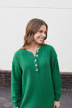 Load image into Gallery viewer, Green Sweater Dress