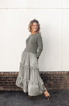 Load image into Gallery viewer, Satin Sweater Dress