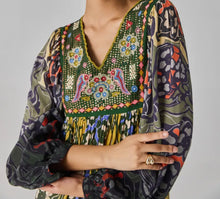 Load image into Gallery viewer, Amara Green Boho Dress