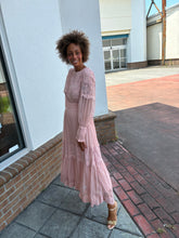 Load image into Gallery viewer, Evelyn Pink Lace Dress