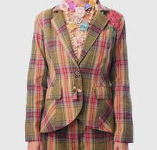 Load image into Gallery viewer, Plaid Statement Blazer