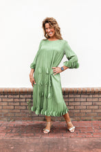 Load image into Gallery viewer, Petals Silky Pleated Dress