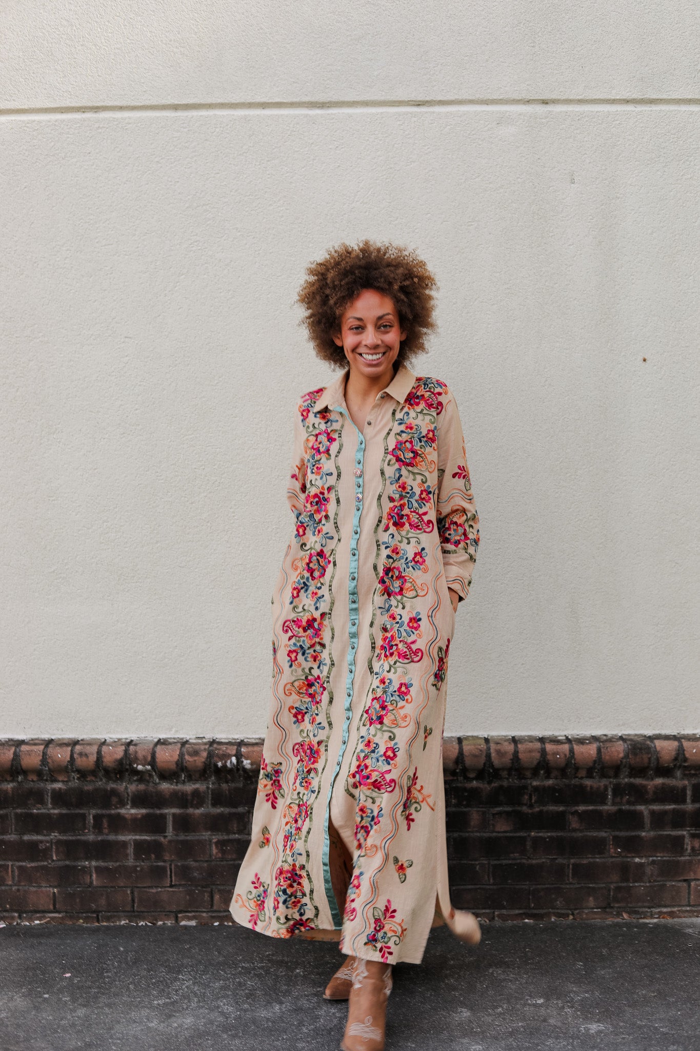 Peacock Duster Dress L