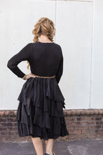 Load image into Gallery viewer, Silky Pleated Ruffle Dress