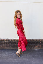 Load image into Gallery viewer, Corinne Silky Pleated Dress