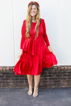 Load image into Gallery viewer, Shimmer Silky Pleated Dress