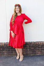 Load image into Gallery viewer, Shimmer Silky Pleated Dress