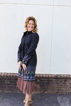 Load image into Gallery viewer, ANT Black Embroidered Peacoat