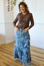 Load image into Gallery viewer, Patched On Up Denim Skirt
