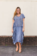 Load image into Gallery viewer, Gathered Together Denim Dress