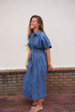 Load image into Gallery viewer, Daisy Blue Denim Dress