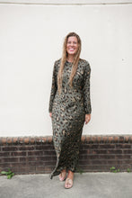 Load image into Gallery viewer, Sable Silk Leopard Dress