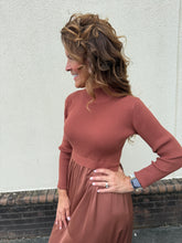 Load image into Gallery viewer, Autumn Mixed Media Dress