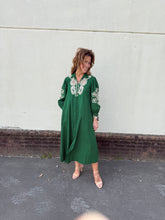 Load image into Gallery viewer, Aerin Green Midi Dress