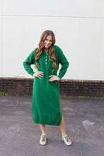 Load image into Gallery viewer, Green Sweater Dress