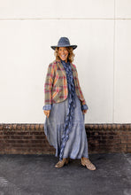 Load image into Gallery viewer, Ruffle Denim Maxi Dress