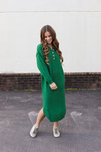 Load image into Gallery viewer, Green Sweater Dress