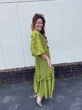 Load image into Gallery viewer, Chartreuse Lace Dress