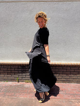 Load image into Gallery viewer, Black Linen Maxi Dress