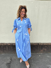 Load image into Gallery viewer, Haven Blue Striped Dress