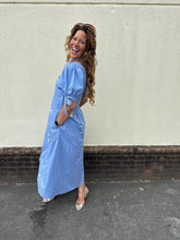 Load image into Gallery viewer, Haven Blue Striped Dress