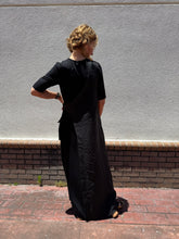 Load image into Gallery viewer, Black Linen Maxi Dress