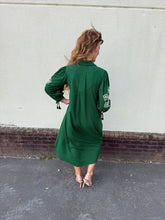 Load image into Gallery viewer, Aerin Green Midi Dress