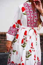 Load image into Gallery viewer, Berry Rose Cotton Dress