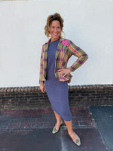 Load image into Gallery viewer, Plaid Statement Blazer