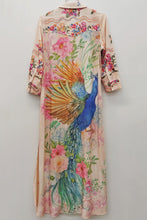 Load image into Gallery viewer, Peacock Duster Dress