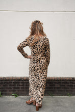 Load image into Gallery viewer, Sable Silk Leopard Dress