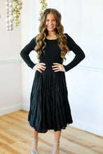 Load image into Gallery viewer, Silky Pleated Ruched Dress