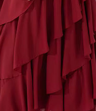 Load image into Gallery viewer, Silky Pleated Ruffle Dress