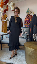 Load image into Gallery viewer, Parisian Black Ruffle Set