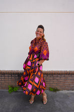 Load image into Gallery viewer, Violet Geometric Dress