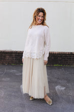 Load image into Gallery viewer, Cream Lace Sweater