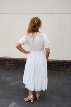 Load image into Gallery viewer, White Mixed Media Dress