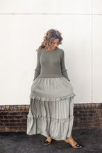 Load image into Gallery viewer, Satin Sweater Dress