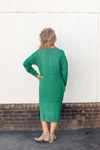 Load image into Gallery viewer, Green Sweater Dress