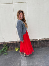 Load image into Gallery viewer, Oscar Grey Bow Sweater