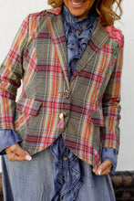 Load image into Gallery viewer, Plaid Statement Blazer