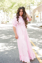 Load image into Gallery viewer, Emma Pink Stripe Dress