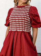 Load image into Gallery viewer, Scarlett Crochet Vest Dress