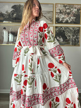 Load image into Gallery viewer, Berry Rose Cotton Dress