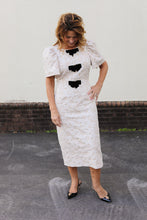 Load image into Gallery viewer, Arielle Jacquard Bow Dress