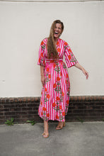 Load image into Gallery viewer, Scarlet Stripe Wrap Dress