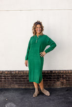 Load image into Gallery viewer, Green Sweater Dress