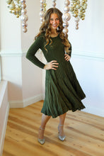 Load image into Gallery viewer, Silky Pleated Ruched Dress