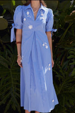 Load image into Gallery viewer, Haven Blue Striped Dress