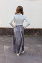 Load image into Gallery viewer, Grey Twofer Maxi Dress